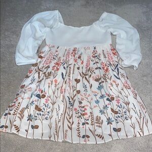 B.  Spartina 449 Off-White Floral Dress